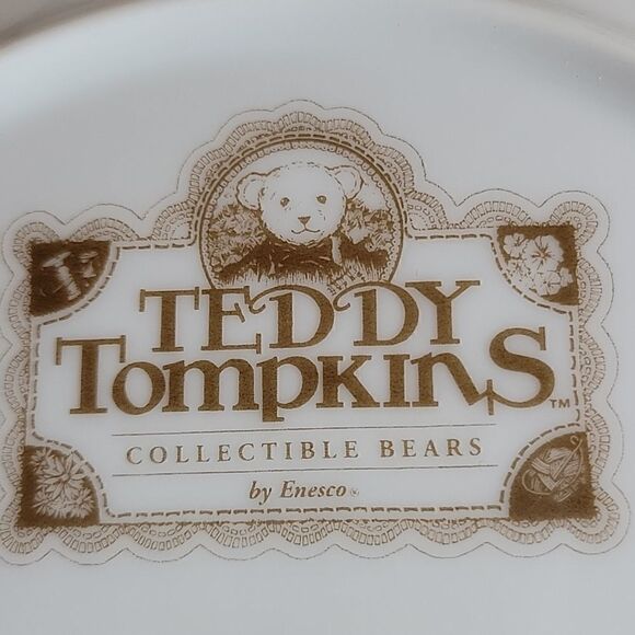 Collectable Plate. Teddy Tompkins. Collectable Bears. Enesco Co. Plate #7 - Picture 8 of 8